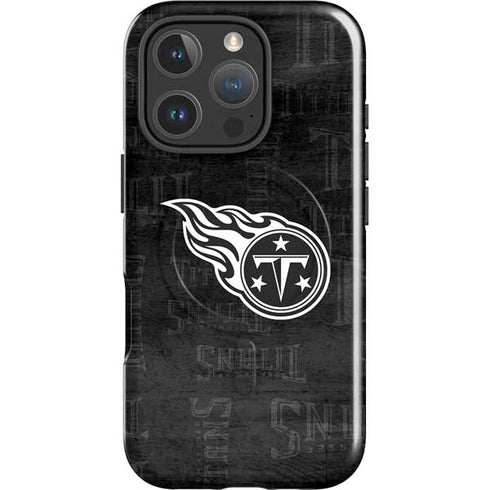 NFL Tennessee Titans Black & White iPhone 16 Pro Magsafe Impact Case
